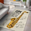 Sax is Best After Dark Eat Drink Have Fun Rug 06731