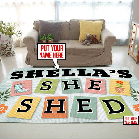 Personalized She Shed Rug 06310