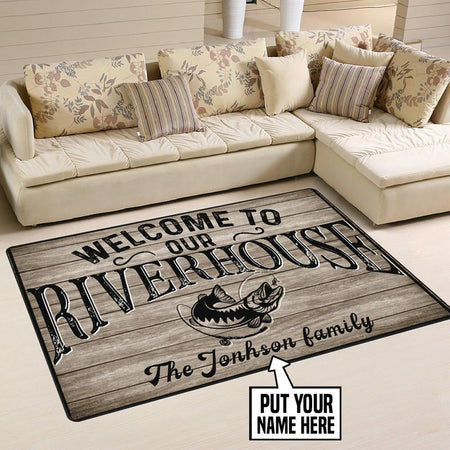 Personalized Welcome to River House Rug 05570