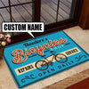 Personalized Bicycle Repair Shop Door Mat Inside Rug Floor