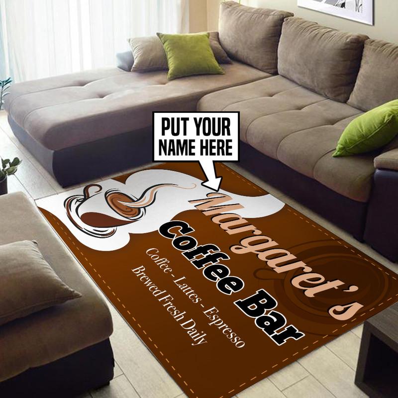 Personalized Coffee Bar Rug 05443