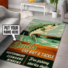 Personalized Live Bait and Tackle Rug 05598