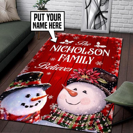 Personalized Christmas Rug 06269