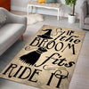 Halloween If the Broom Fits Ride it Rug 06094