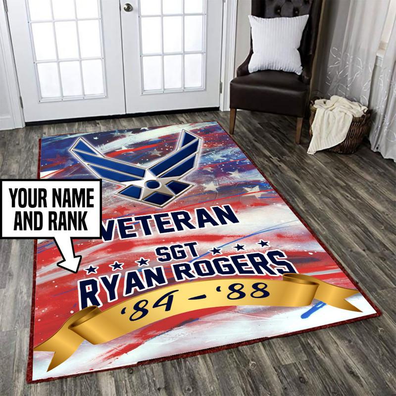 U.s. Air Force Personalized Rug 05340