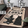 Personalized Forge Blacksmith Rug 06098