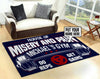 Personalized House of Misery and Pain Rug 06691
