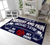 Personalized House of Misery and Pain Rug 06691