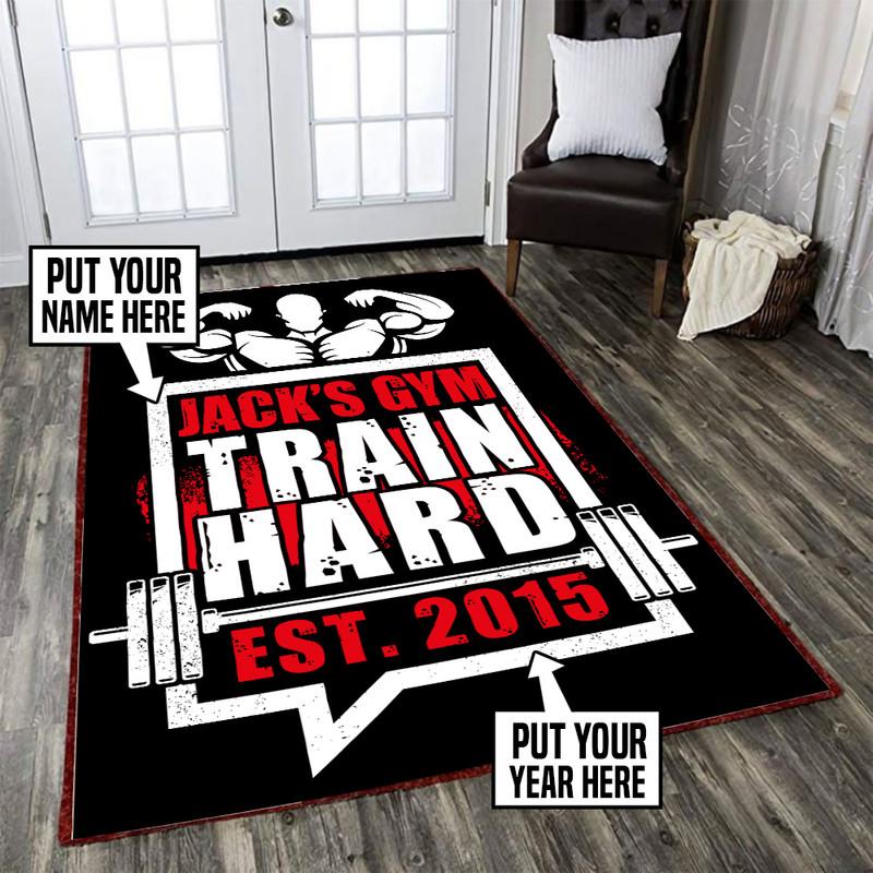 Personalized Gym Fitness Rug 06675