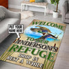Personalized Welcome to Duck Camp Rug 06162