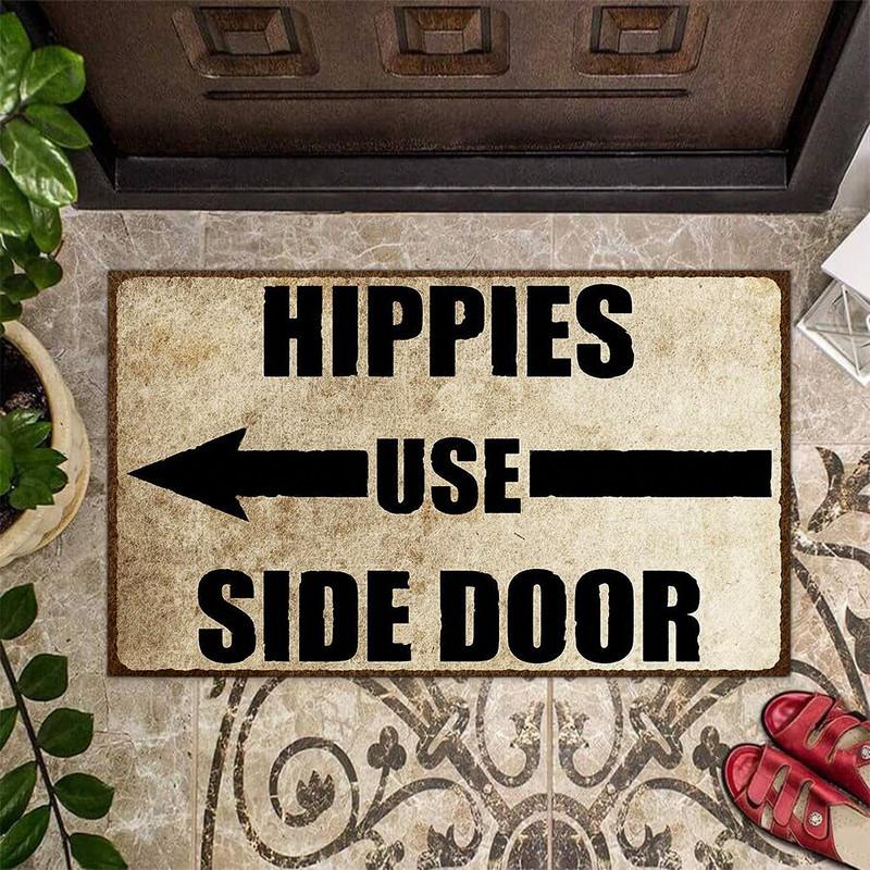 Hippie Use Side Door Mat Inside Rug Floor Outdoor Mats