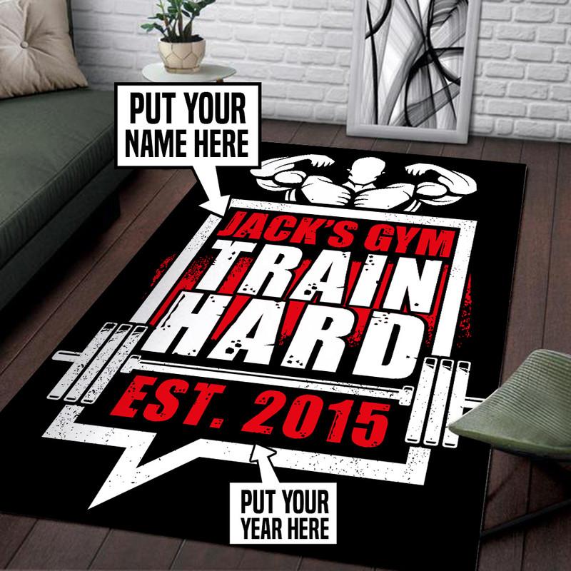 Personalized Gym Fitness Rug 06675