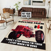 Personalized Farmall Tractor Rug Outdoor Indoor Rugs Living Room