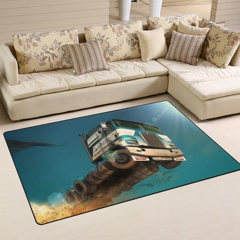 Truckdriver Rug Truck Driver Cdl 01732