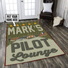 Personalized Supermarin Spitfire Pilot Lounge Rug 06213