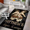 Personalized Cigar Lounge Rug 06472