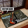 Personalized Guitar Lounge Door Mat Inside Rug Floor Outdoor