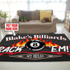Personalized Rack 'em Billiards Rug 05806