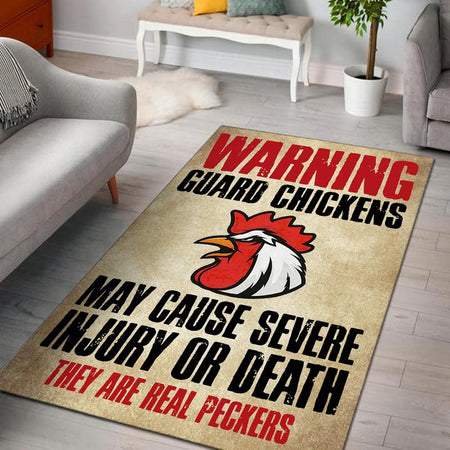 Guard Chickens Rug 05411