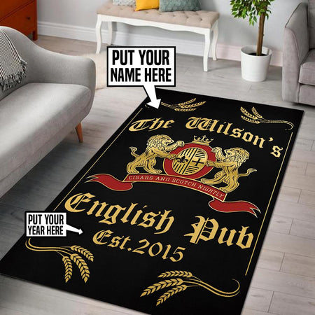 Personalized English Pub Rug 06194