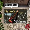 Personalized Guitar Lounge Door Mat Inside Rug Floor Outdoor