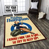 Personalized Lambretta Scooter Girl Mods Rug 05532