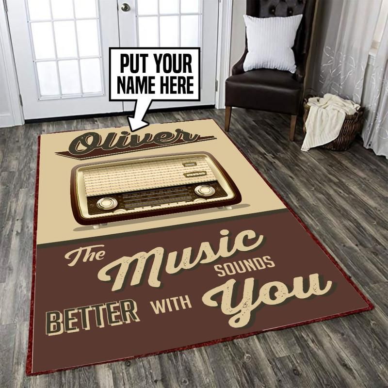 Personalized the Music Sounds Better With You Rug 05584