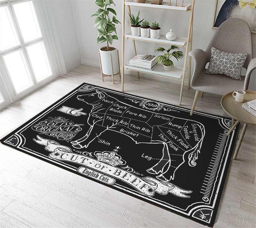 Cut of Beef Rug 06096