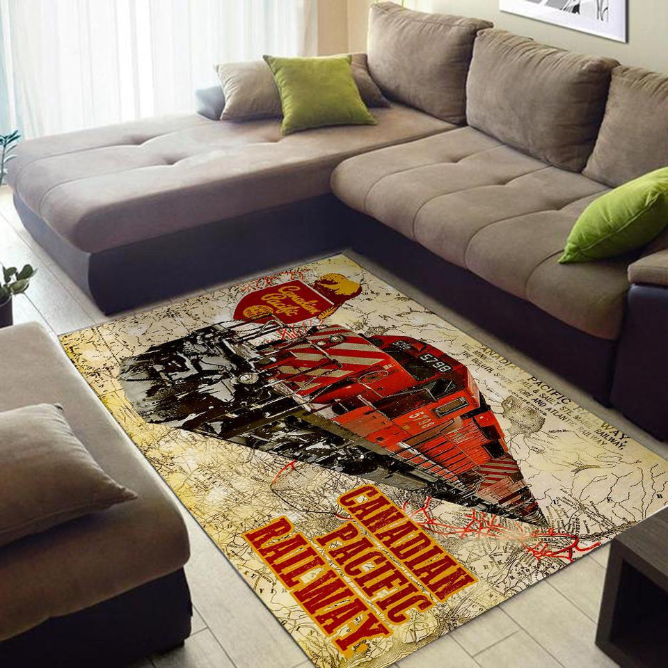 Cp Canadian Pacific Railroad Railway Rug 05190