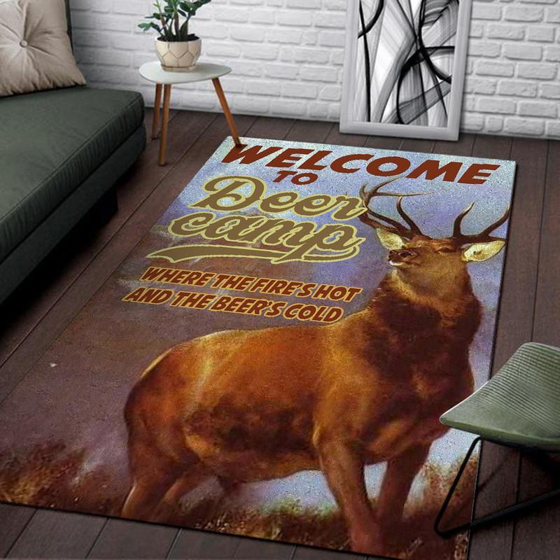 Welcome to Deer Camp Rug 05930