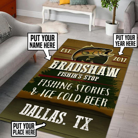 Personalized Fisherman���s Hideout Rug 05875