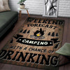 Weekend Forecast Camping With a Chance of Drinking Rug 05941