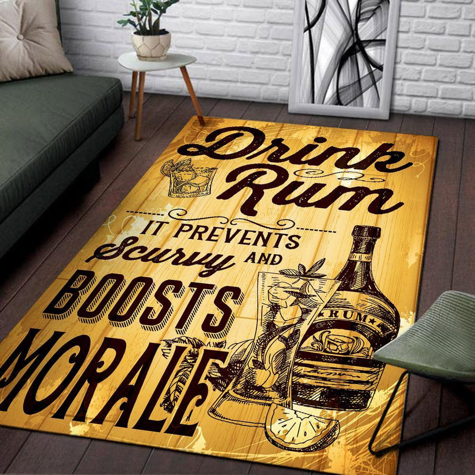Drink Rum Rug 06808