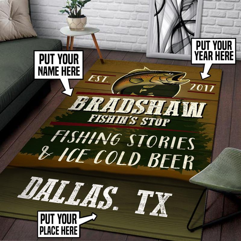 Personalized Fisherman���s Hideout Rug 05875