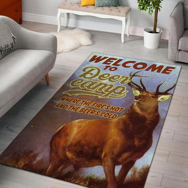 Welcome to Deer Camp Rug 05930