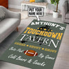 Personalized Touchdown Tavern Rug 06290
