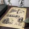 1969 Billiard Ball Rack Patent Rug 05998