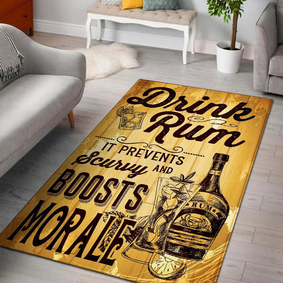 Drink Rum Rug 06808