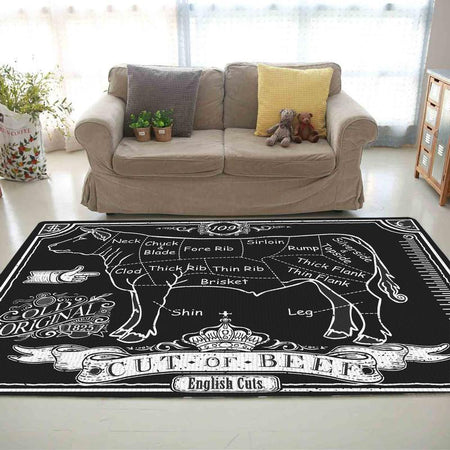 Cut of Beef Rug 06096