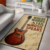 Where Words Fail Music Speaks Rug 05479