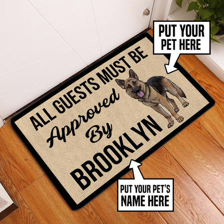 Personalize All Guest Must Be Approved Door Mat Inside Rug Floor