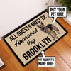 Personalize All Guest Must Be Approved Door Mat Inside Rug Floor