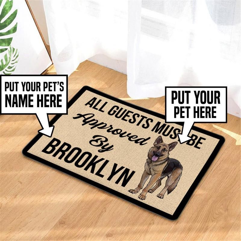 Personalize All Guest Must Be Approved Door Mat Inside Rug Floor