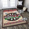 Personalized Darts Room Rug 06392