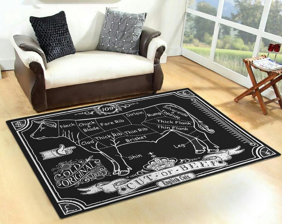 Cut of Beef Rug 06096