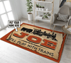 Personalized Still Plays With Trains Rug 05805