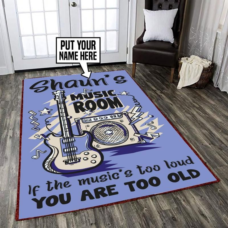 Personalized Music Room Rug 06359