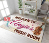 Personalized Welcome to Music Room Rug 05808