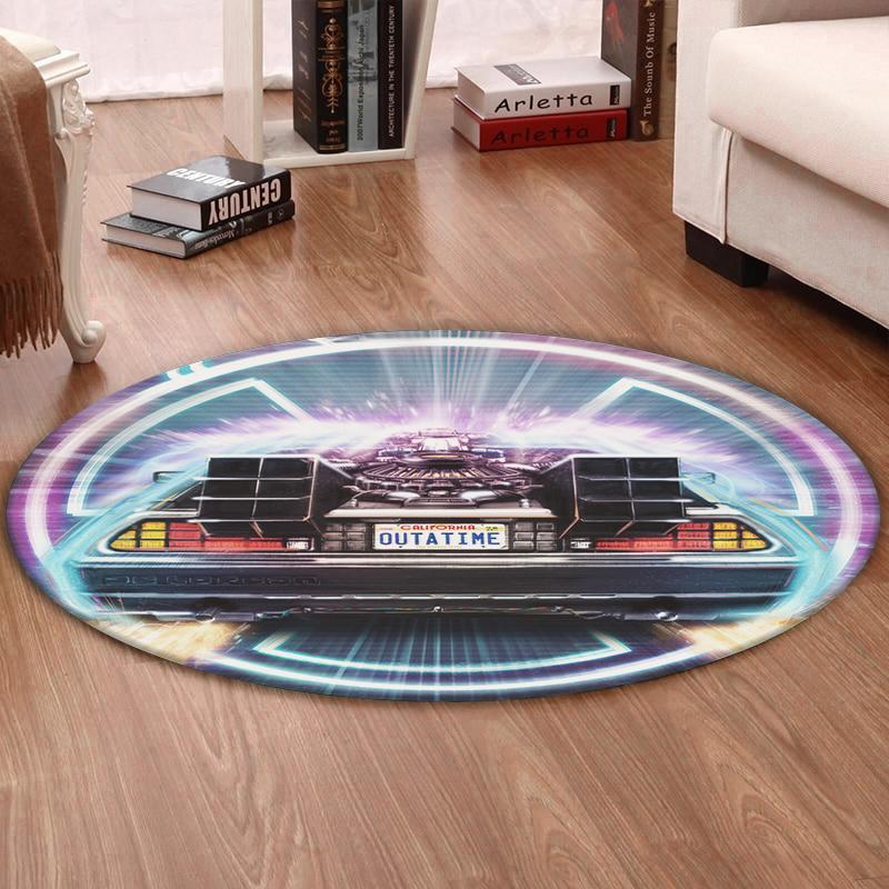 Btf Living Room Round Mat Circle Rug Back to the Future Marty