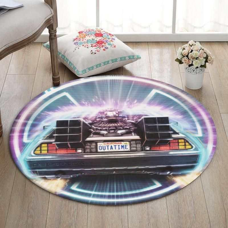 Btf Living Room Round Mat Circle Rug Back to the Future Marty
